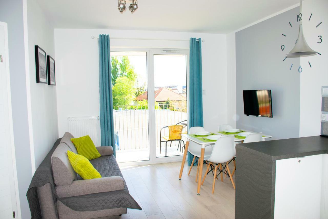 Grey & White Pogodne Apartman Kołobrzeg Kültér fotó